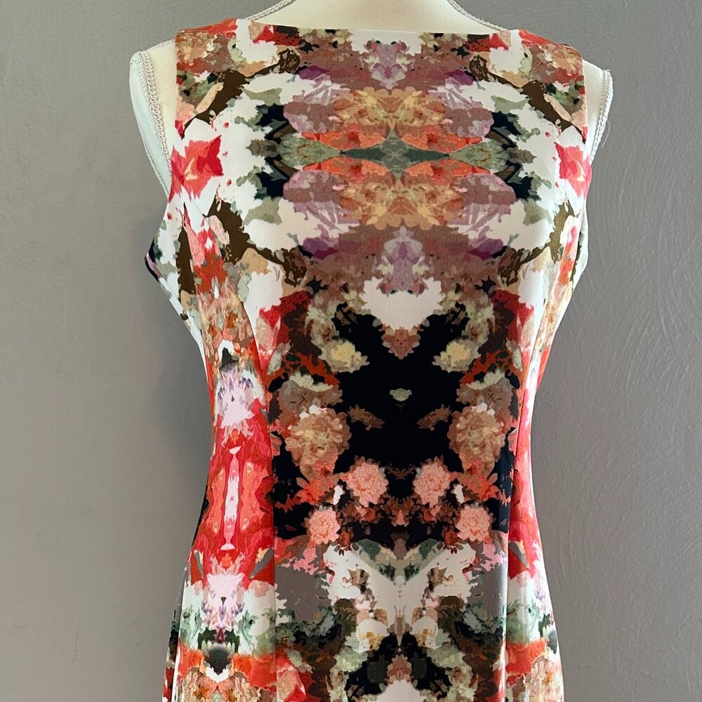 Maggy London Women's Bold Floral Sleeveless Dress Size 8 - Picture 9 of 16